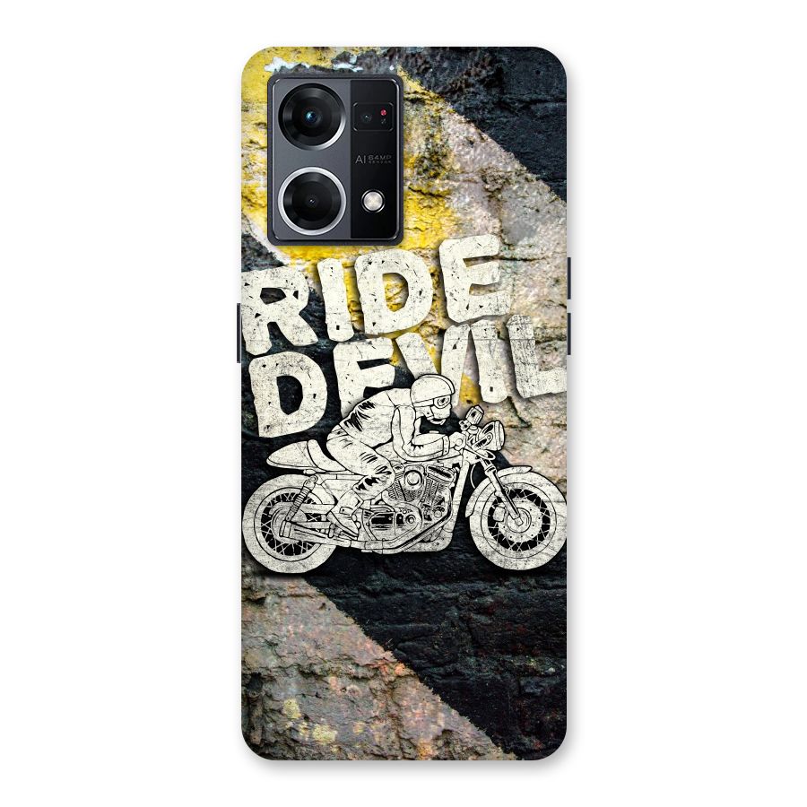 Ride Devil Glass Back Case for Oppo F21 Pro 5G