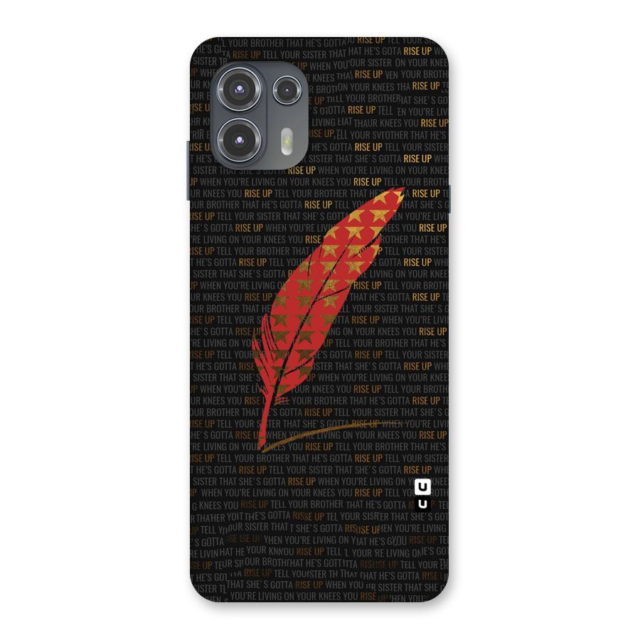 Rise Up Feather Back Case for Motorola Edge 20 Fusion