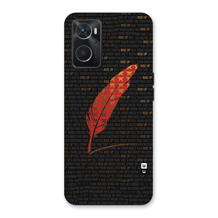 Rise Up Feather Back Case for Oppo K10 4G