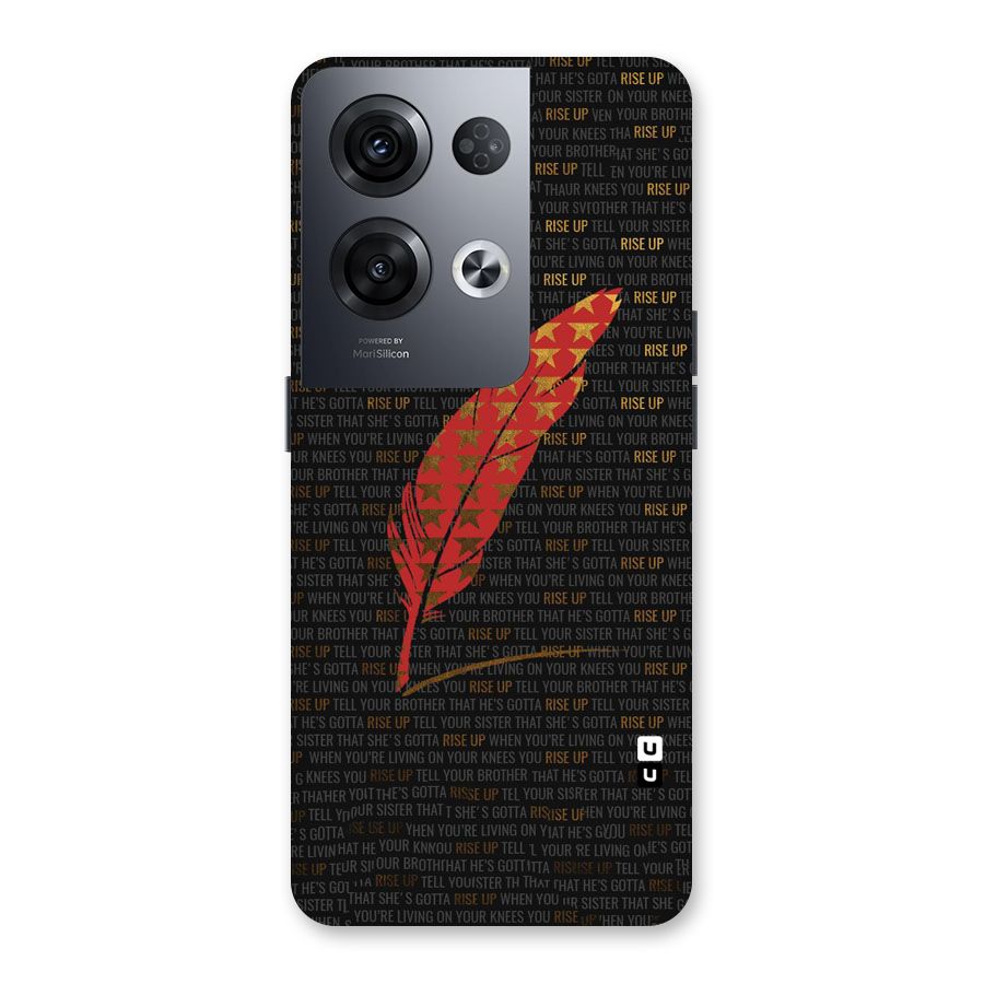 Rise Up Feather Back Case for Oppo Reno8 Pro 5G