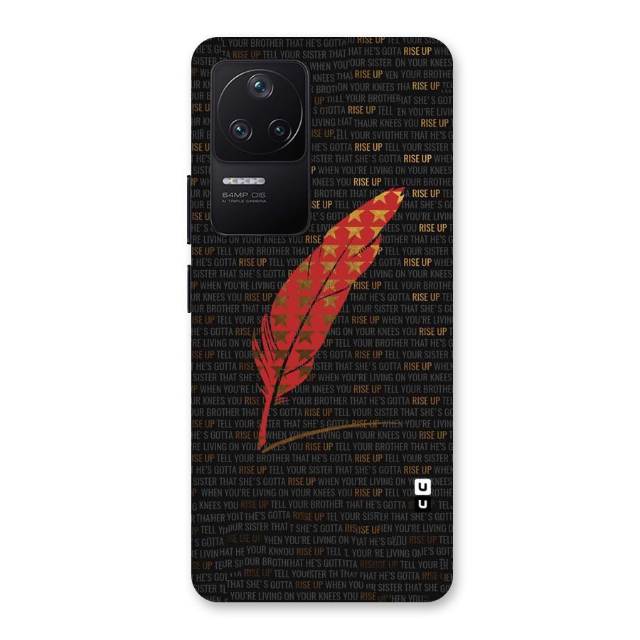 Rise Up Feather Back Case for Poco F4 5G