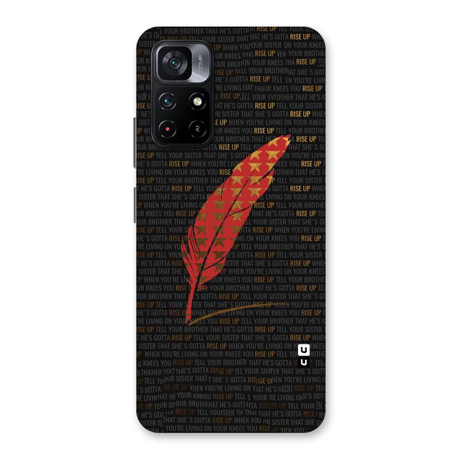Rise Up Feather Back Case for Poco M4 Pro 5G