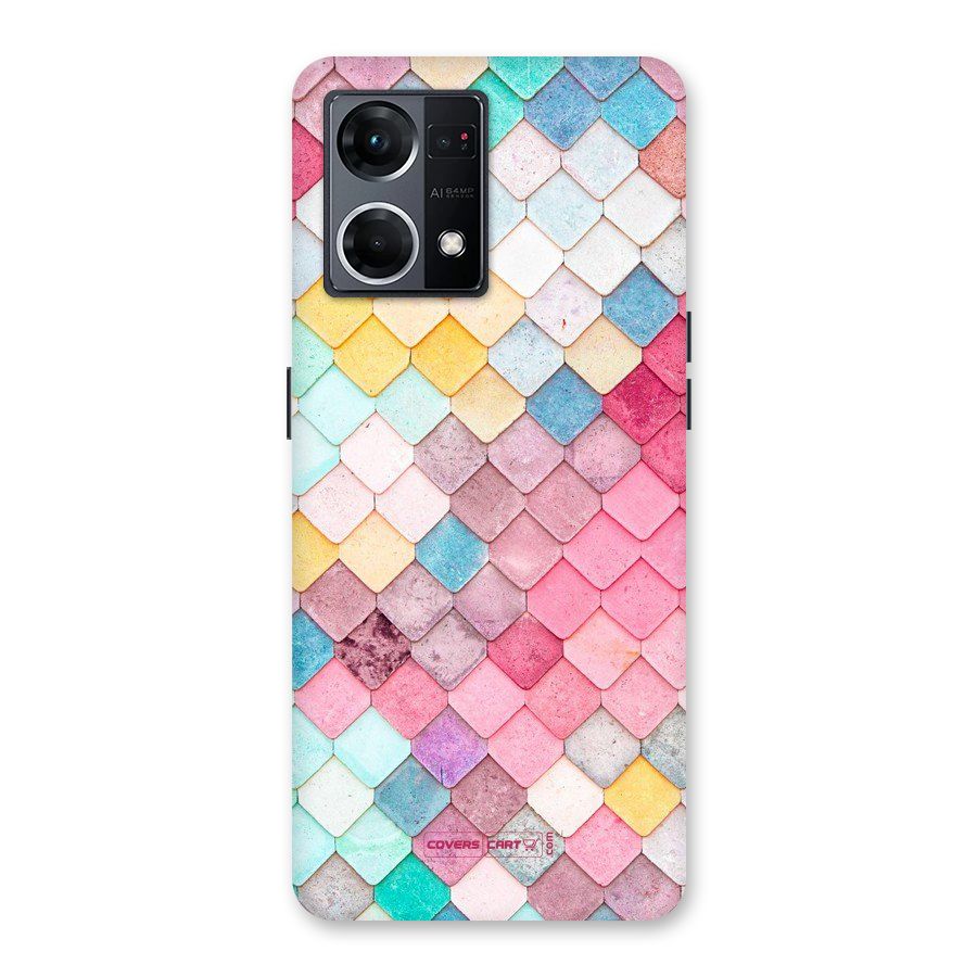 Rocks Pattern Design Glass Back Case for Oppo F21 Pro 5G