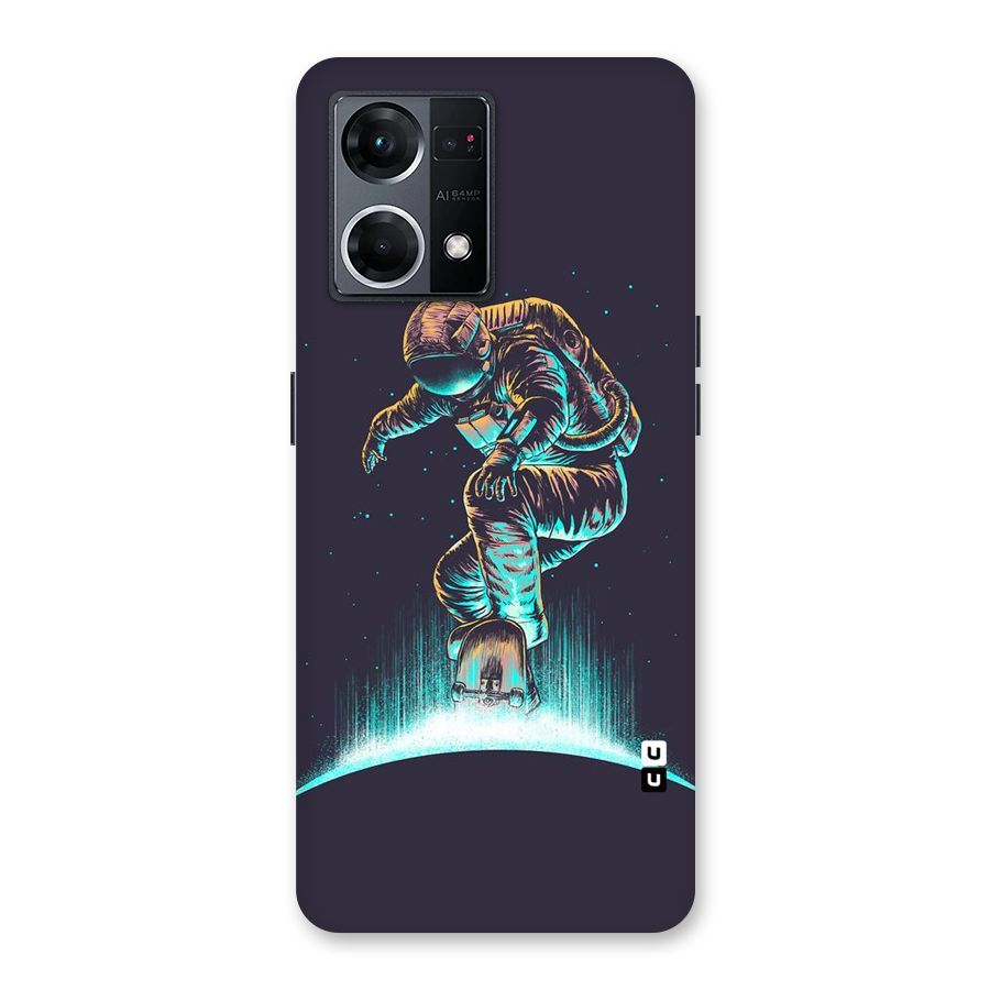 Rolling Spaceman Glass Back Case for Oppo F21 Pro 5G
