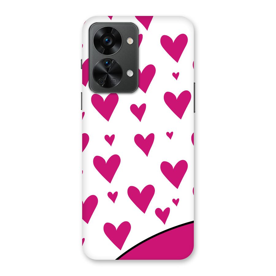 Romantic Couples with Hearts Back Case for OnePlus Nord 2T
