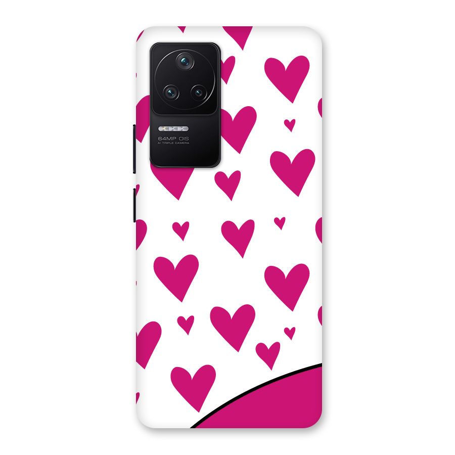 Romantic Couples with Hearts Back Case for Poco F4 5G