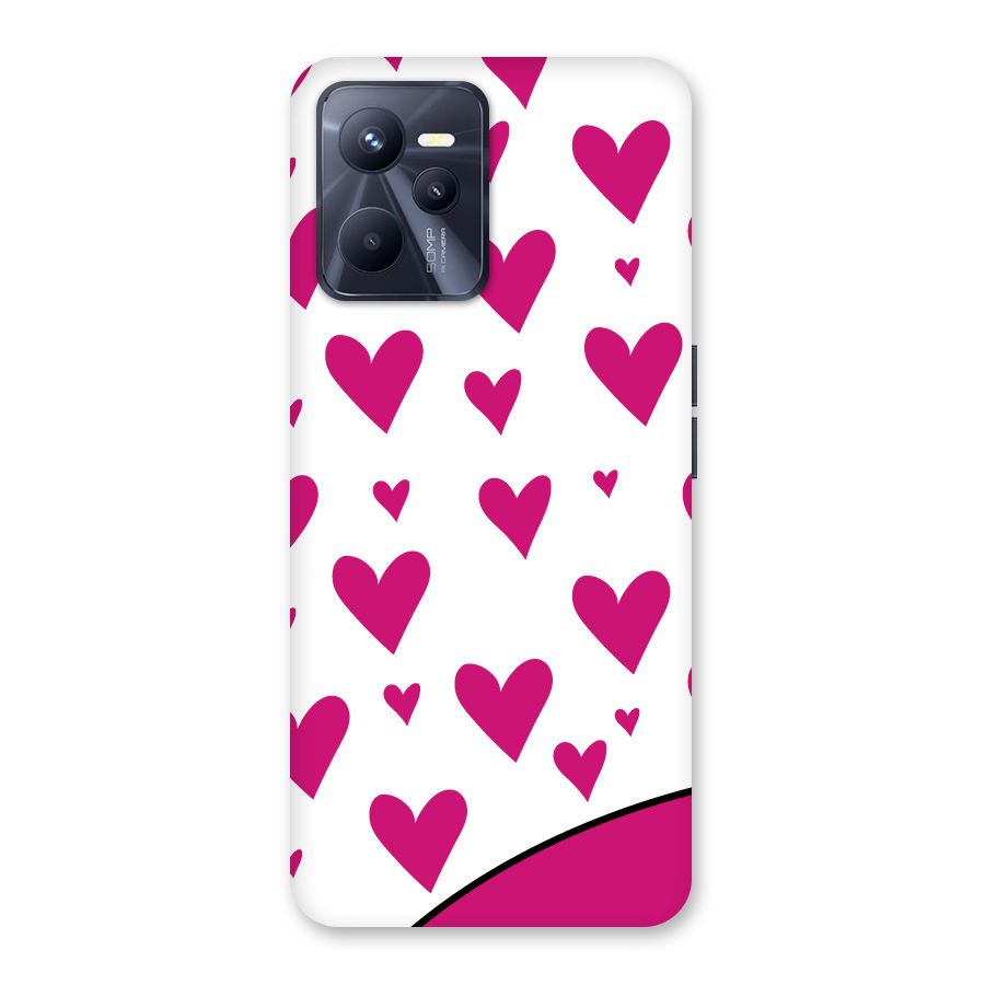 Romantic Couples with Hearts Back Case for Realme C35
