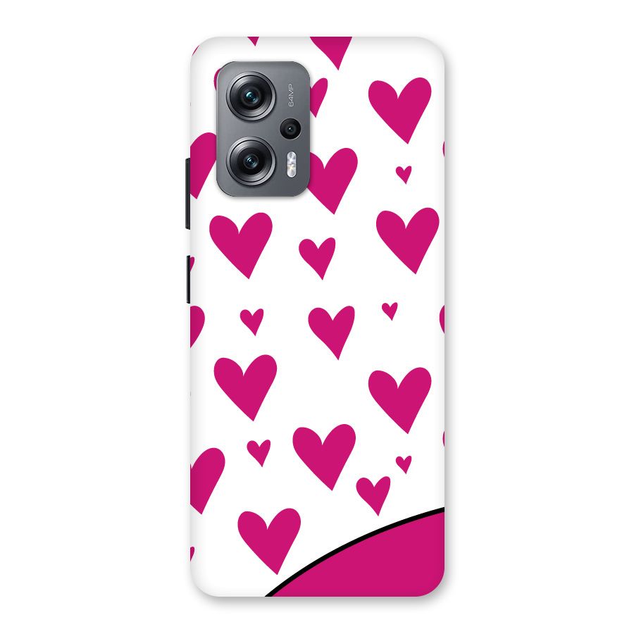 Romantic Couples with Hearts Back Case for Redmi K50i