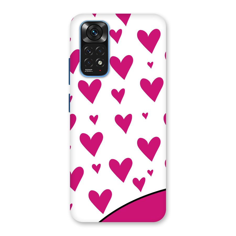 Romantic Couples with Hearts Back Case for Redmi Note 11S