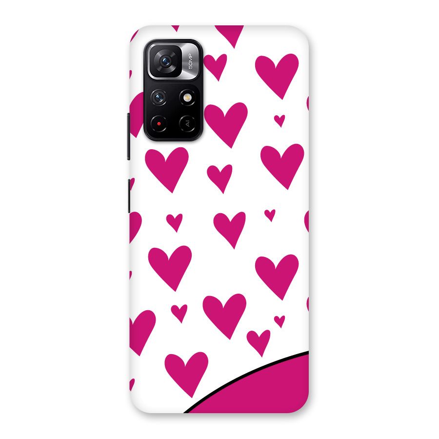 Romantic Couples with Hearts Back Case for Redmi Note 11T 5G