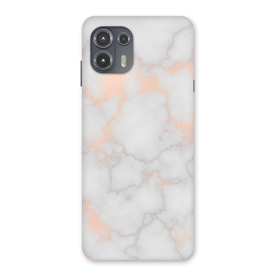 RoseGold Marble Back Case for Motorola Edge 20 Fusion