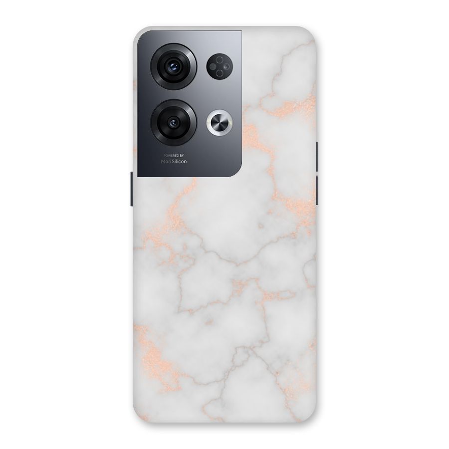 RoseGold Marble Back Case for Oppo Reno8 Pro 5G