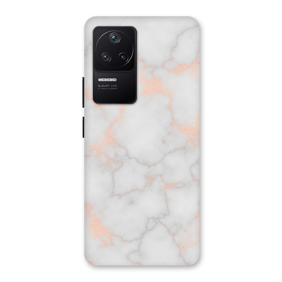 RoseGold Marble Back Case for Poco F4 5G