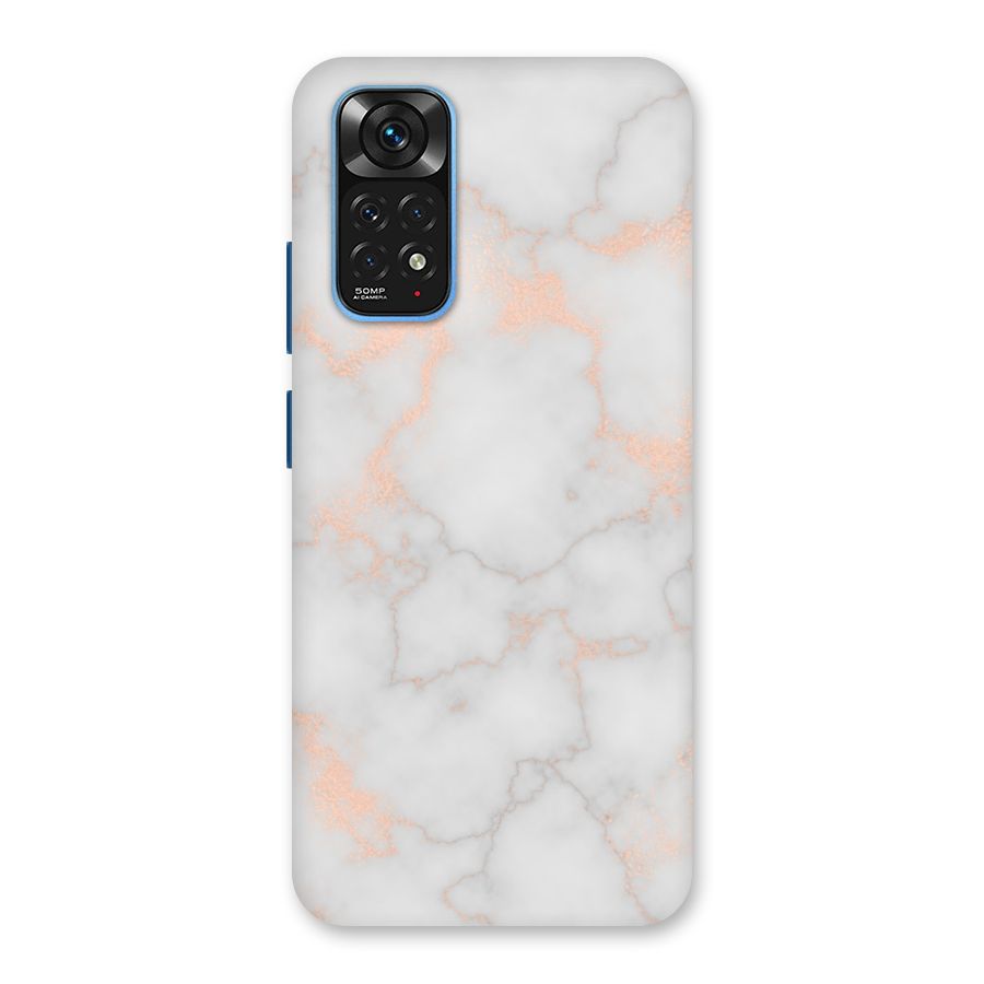 RoseGold Marble Back Case for Redmi Note 11S