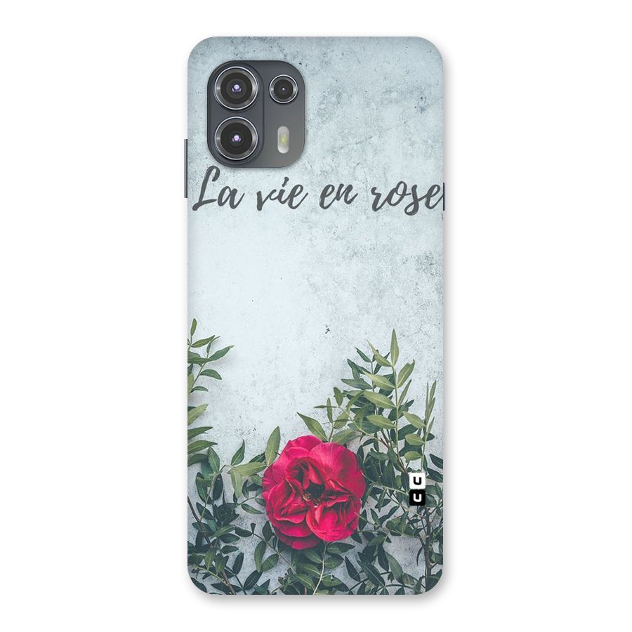 Rose Life Back Case for Motorola Edge 20 Fusion