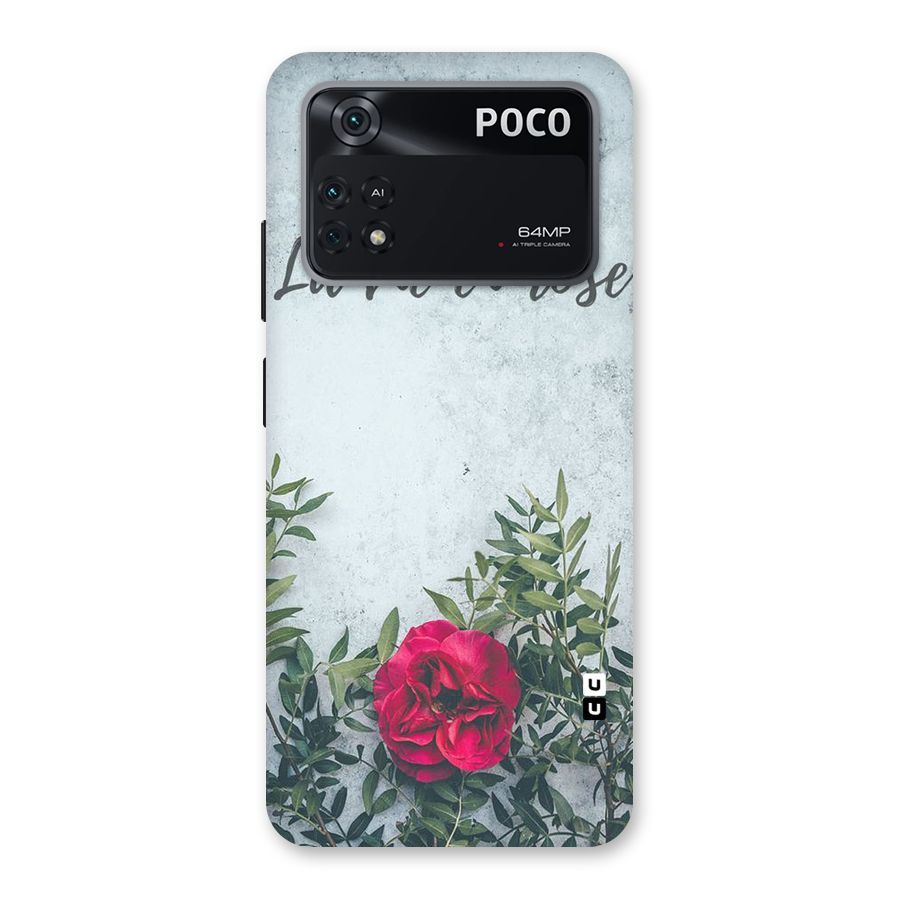 Rose Life Back Case for Poco M4 Pro 4G