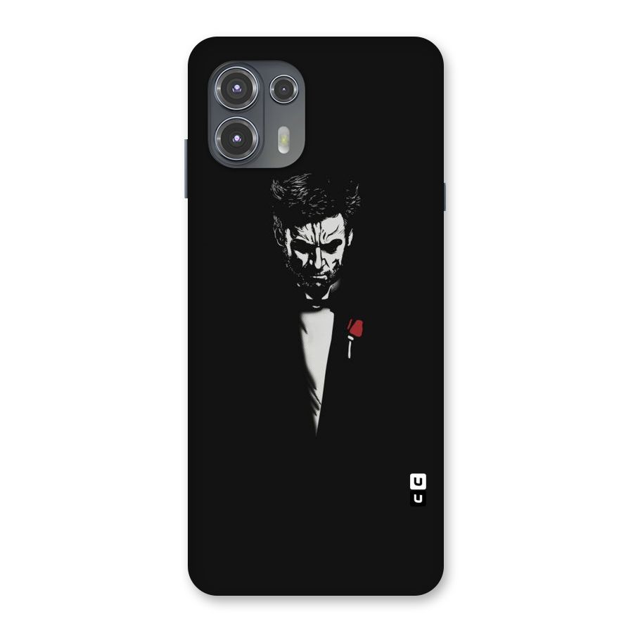 Rose Man Back Case for Motorola Edge 20 Fusion