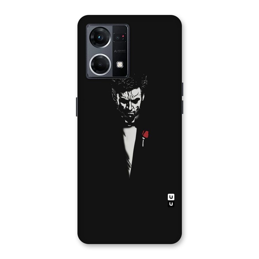Rose Man Glass Back Case for Oppo F21 Pro 5G