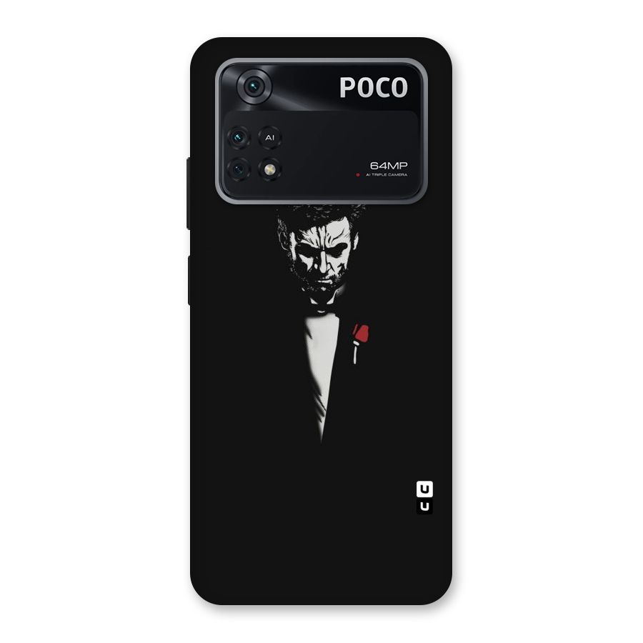 Rose Man Back Case for Poco M4 Pro 4G