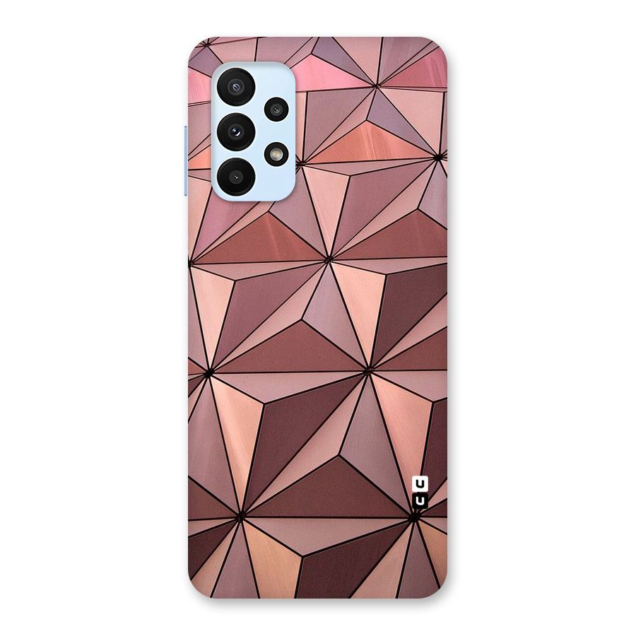 Rosegold Abstract Shapes Back Case for Galaxy A23