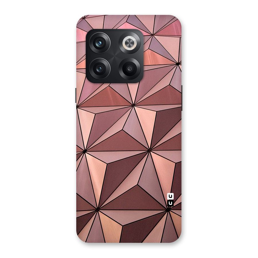 Rosegold Abstract Shapes Back Case for OnePlus 10T