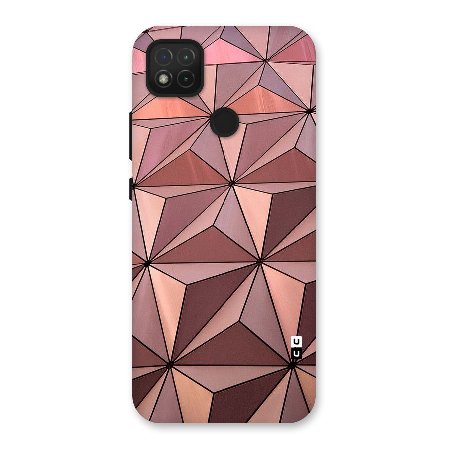 Rosegold Abstract Shapes Back Case for Redmi 9 Activ