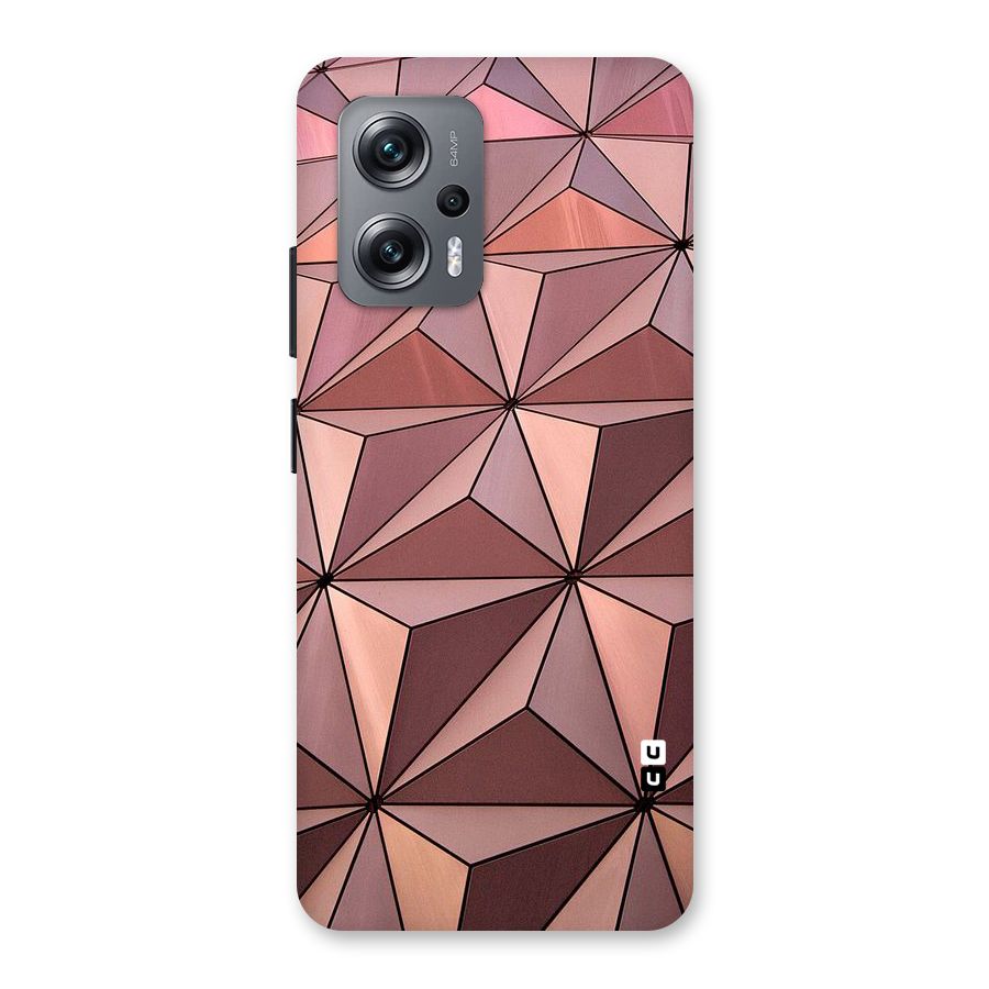 Rosegold Abstract Shapes Back Case for Redmi K50i