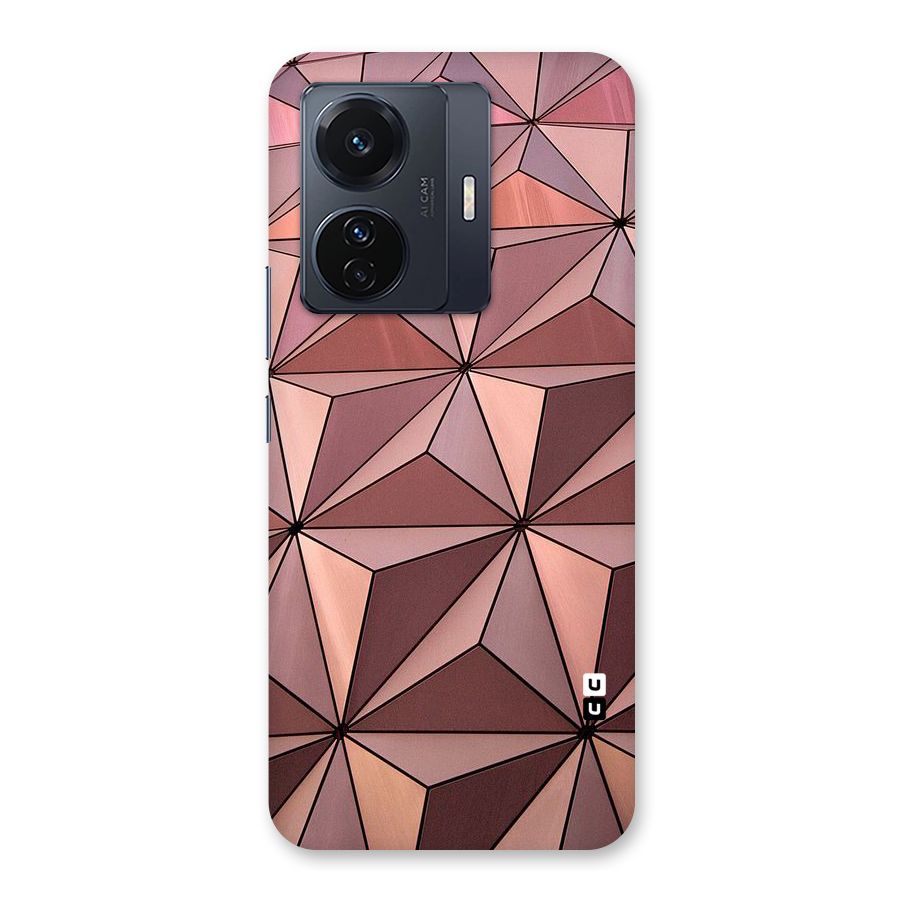 Rosegold Abstract Shapes Back Case for Vivo T1 Pro