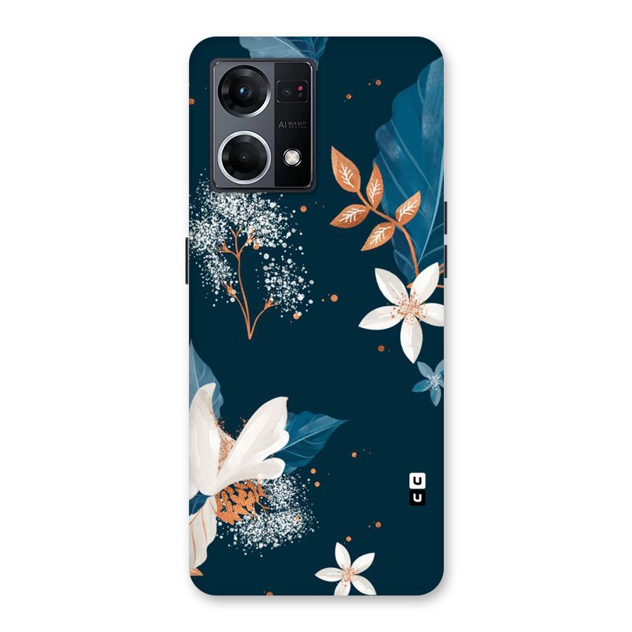 Royal Floral Glass Back Case for Oppo F21 Pro 5G