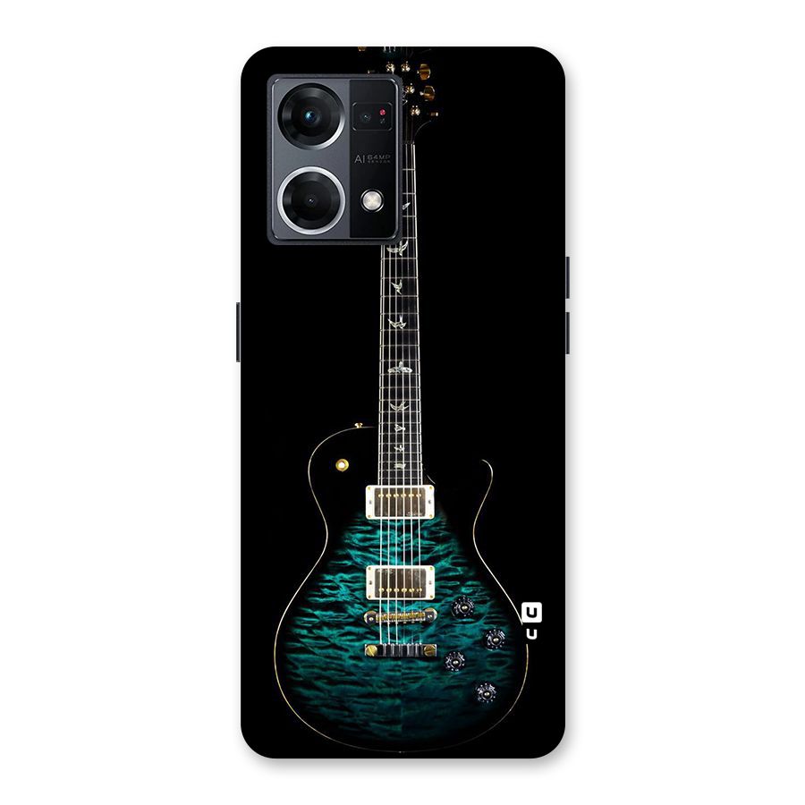 Royal Green Guitar Glass Back Case for Oppo F21 Pro 5G