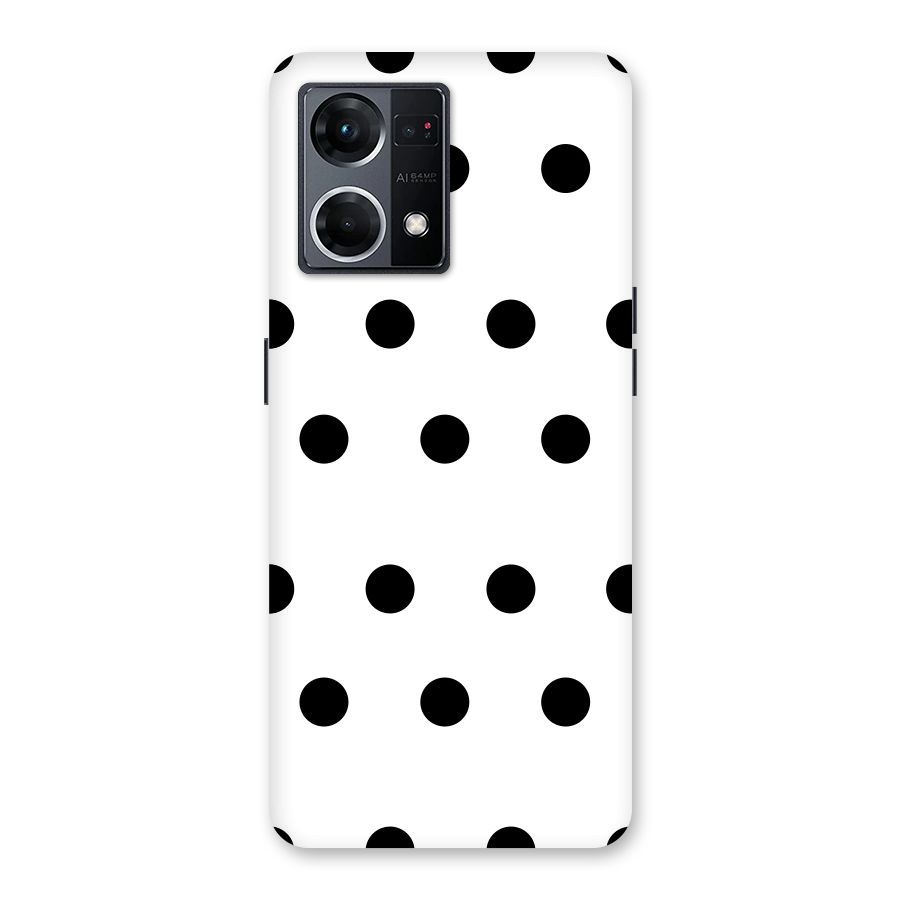 Royal Polka Dots Glass Back Case for Oppo F21 Pro 5G