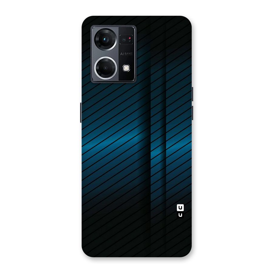 Royal Shade Blue Glass Back Case for Oppo F21 Pro 5G