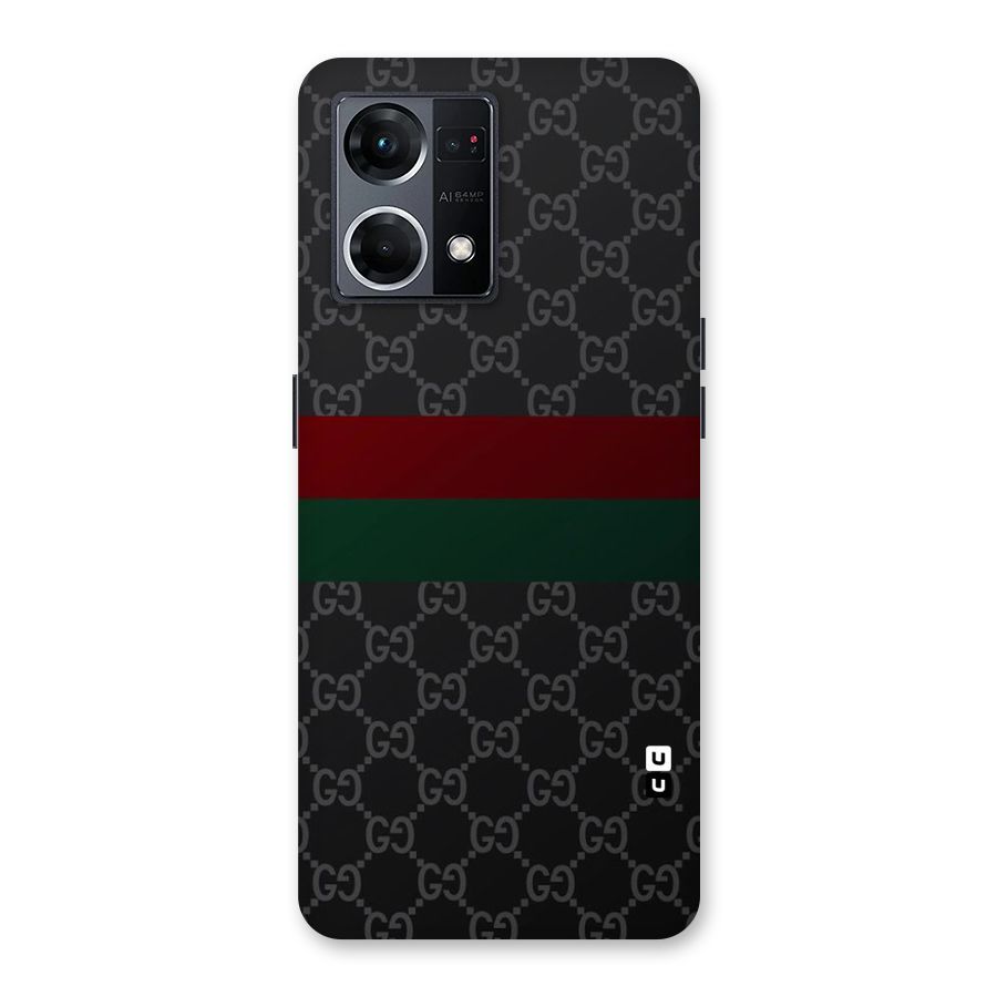 Royal Stripes Design Glass Back Case for Oppo F21 Pro 5G
