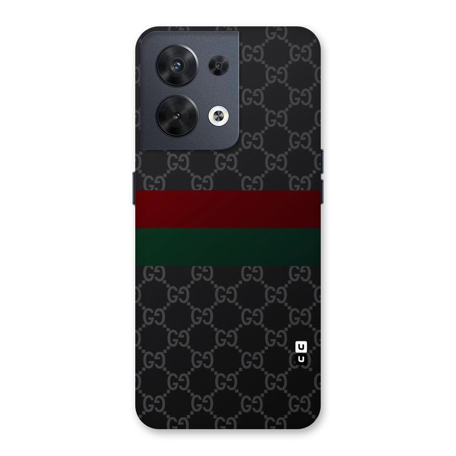 Royal Stripes Design Back Case for Oppo Reno8 5G