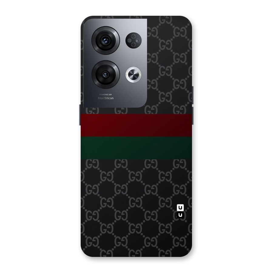 Royal Stripes Design Back Case for Oppo Reno8 Pro 5G