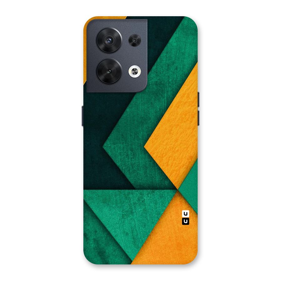 Rugged Abstract Stripes Back Case for Oppo Reno8 5G