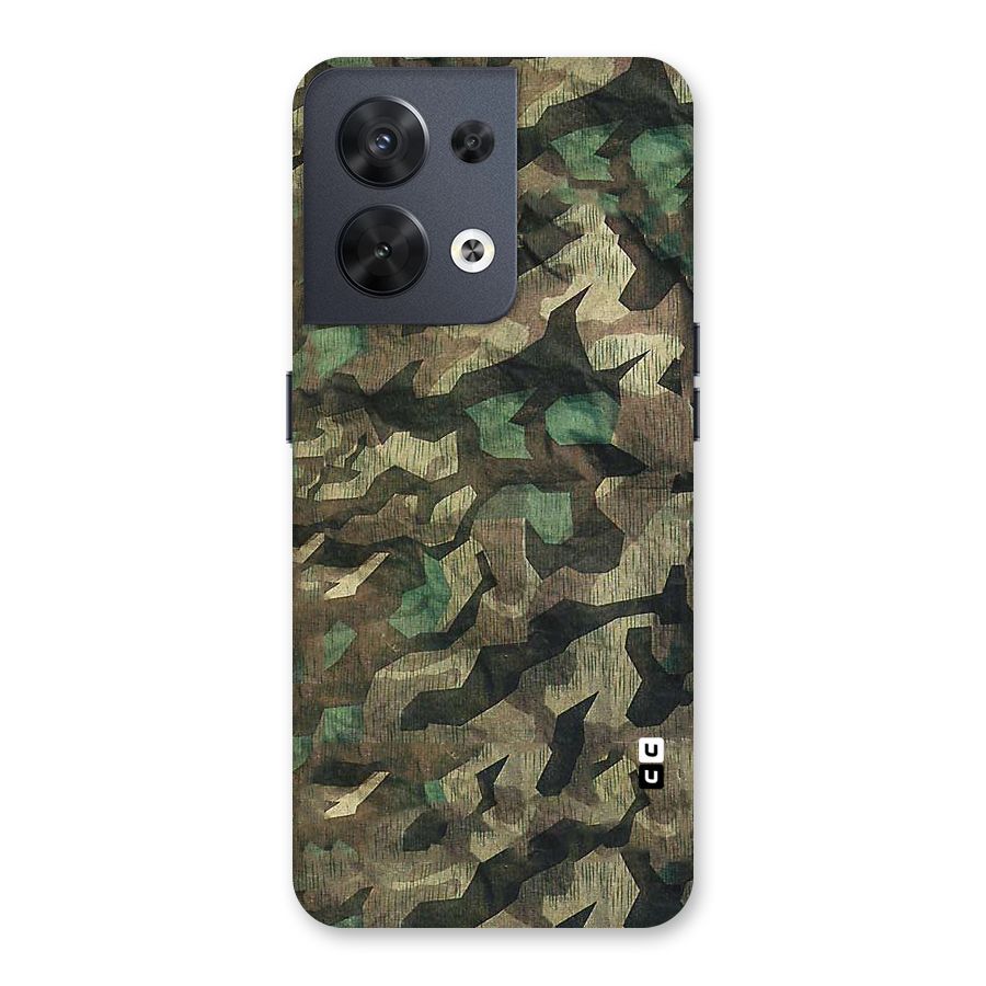 Rugged Army Back Case for Oppo Reno8 5G