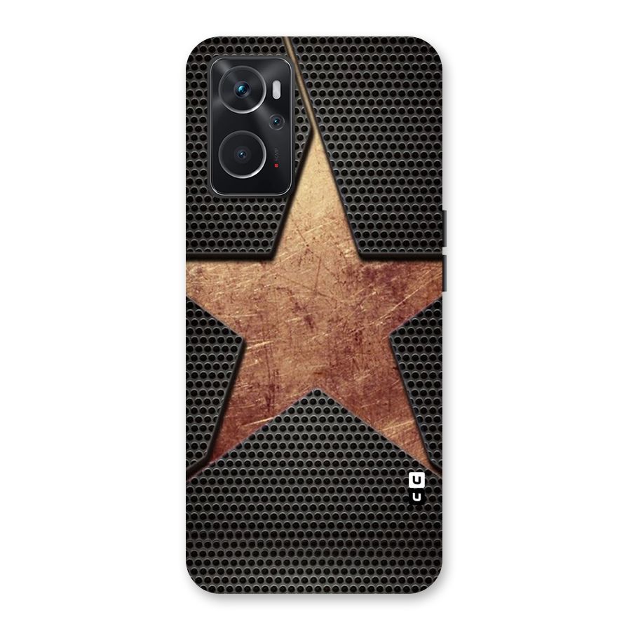 Rugged Gold Star Back Case for Oppo K10 4G