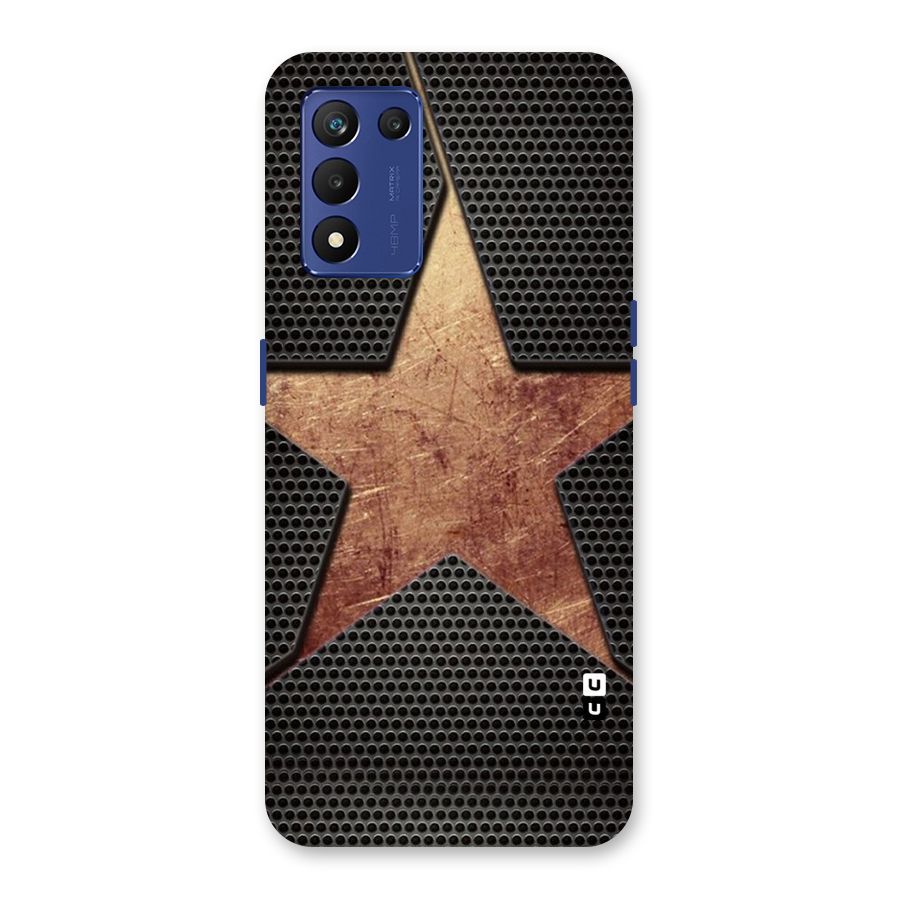 Rugged Gold Star Back Case for Realme 9 5G Speed