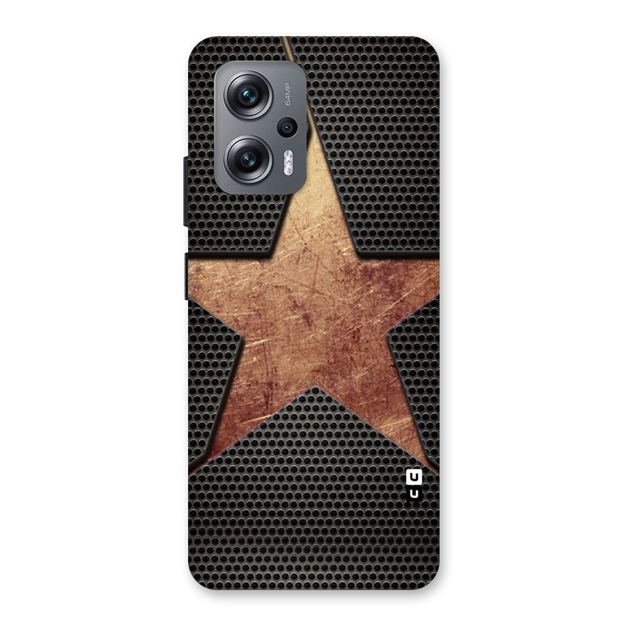 Rugged Gold Star Back Case for Redmi K50i