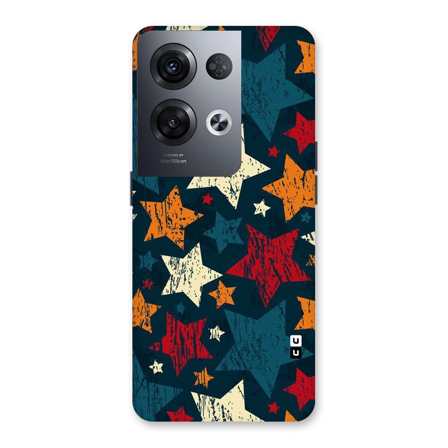 Rugged Star Design Back Case for Oppo Reno8 Pro 5G