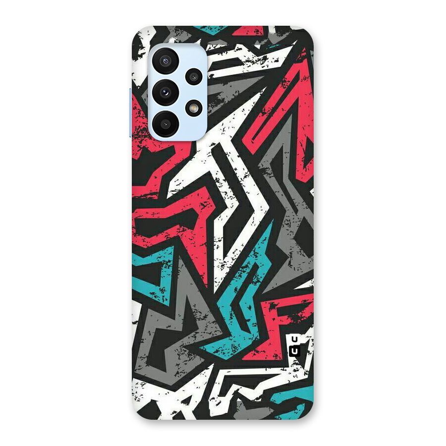 Rugged Strike Abstract Back Case for Galaxy A23