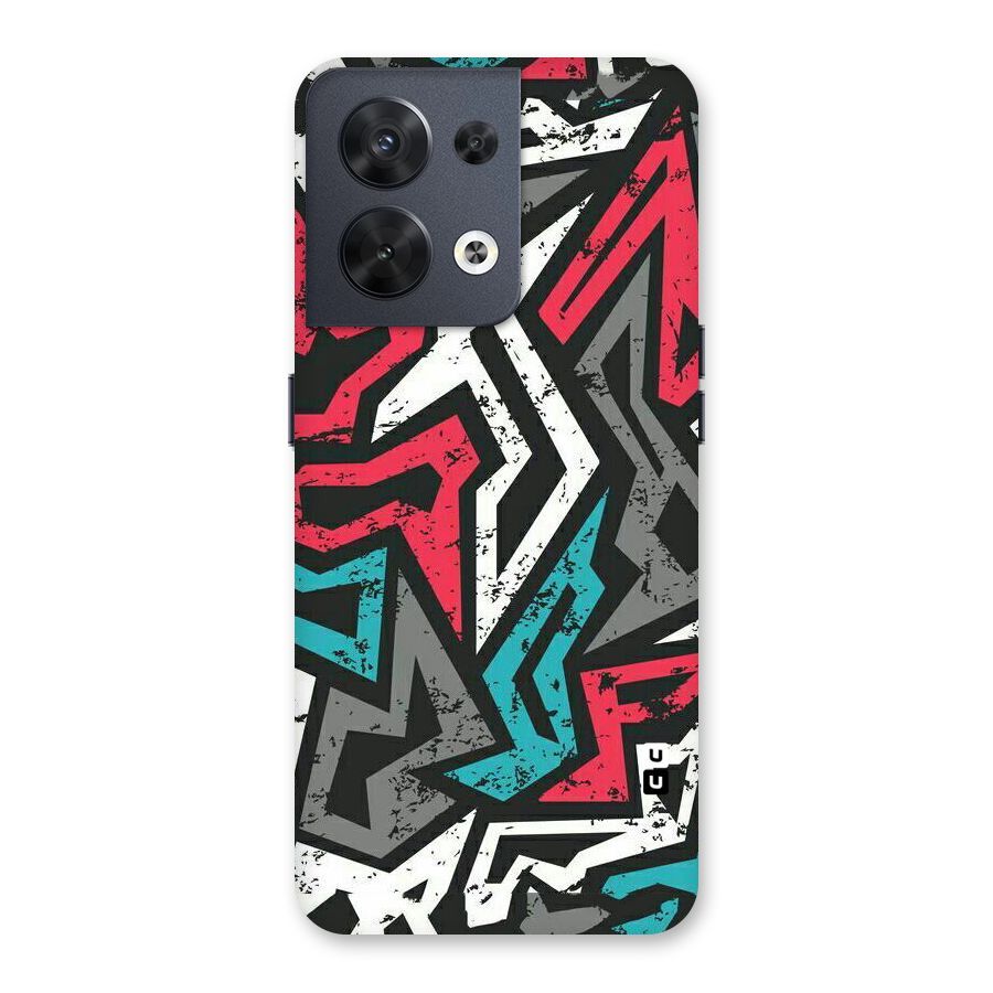 Rugged Strike Abstract Back Case for Oppo Reno8 5G