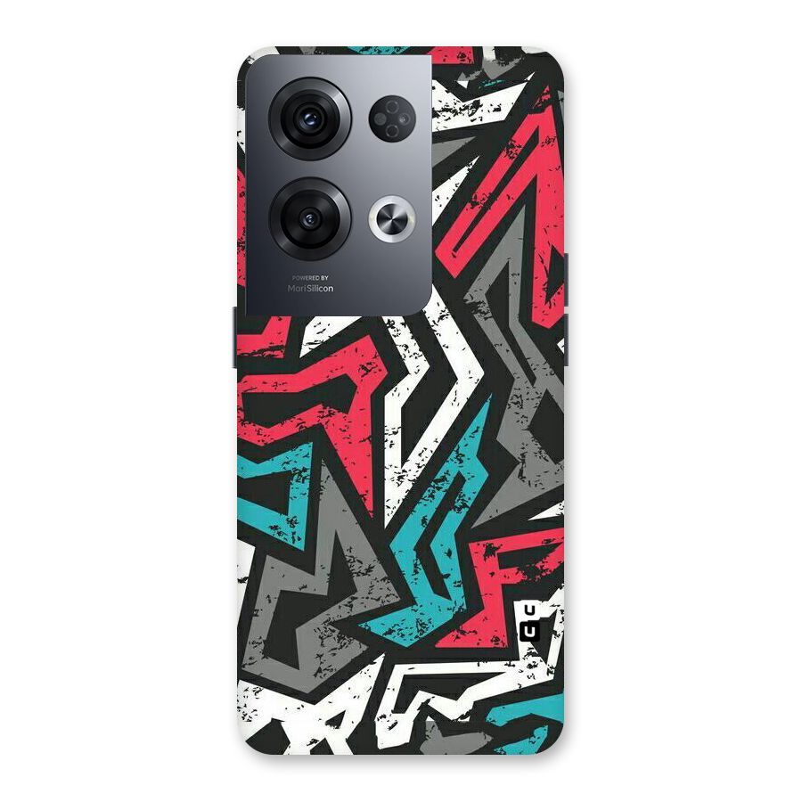 Rugged Strike Abstract Back Case for Oppo Reno8 Pro 5G