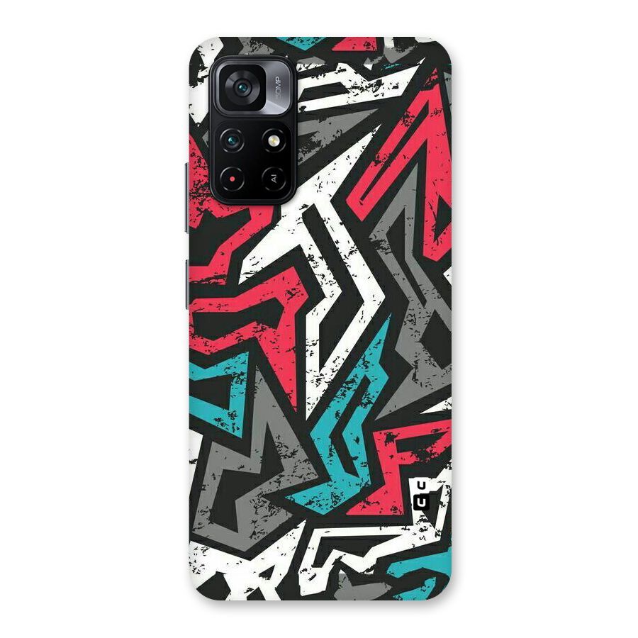 Rugged Strike Abstract Back Case for Poco M4 Pro 5G