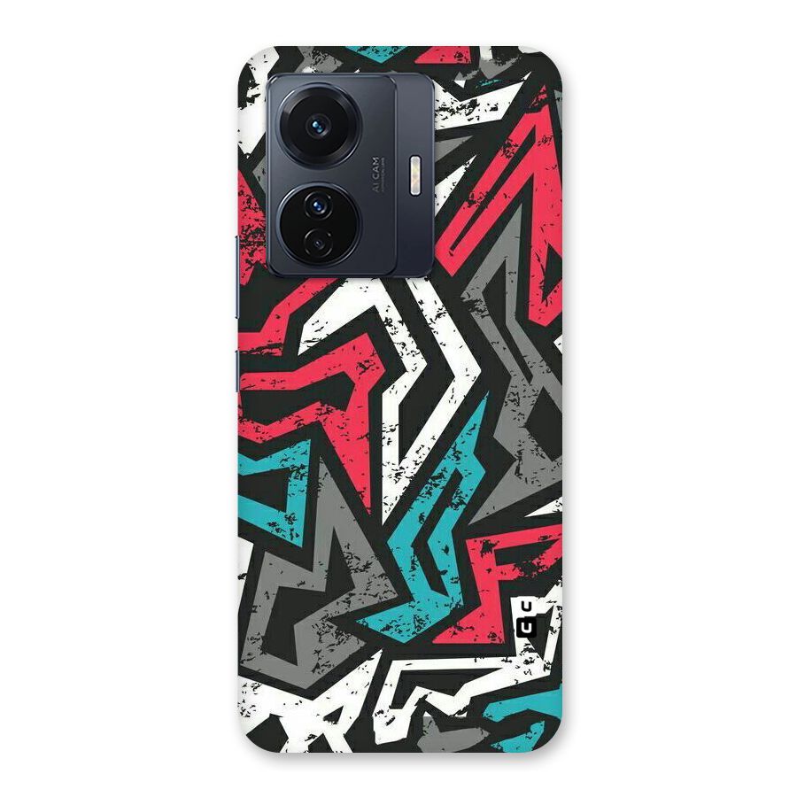 Rugged Strike Abstract Back Case for Vivo T1 Pro