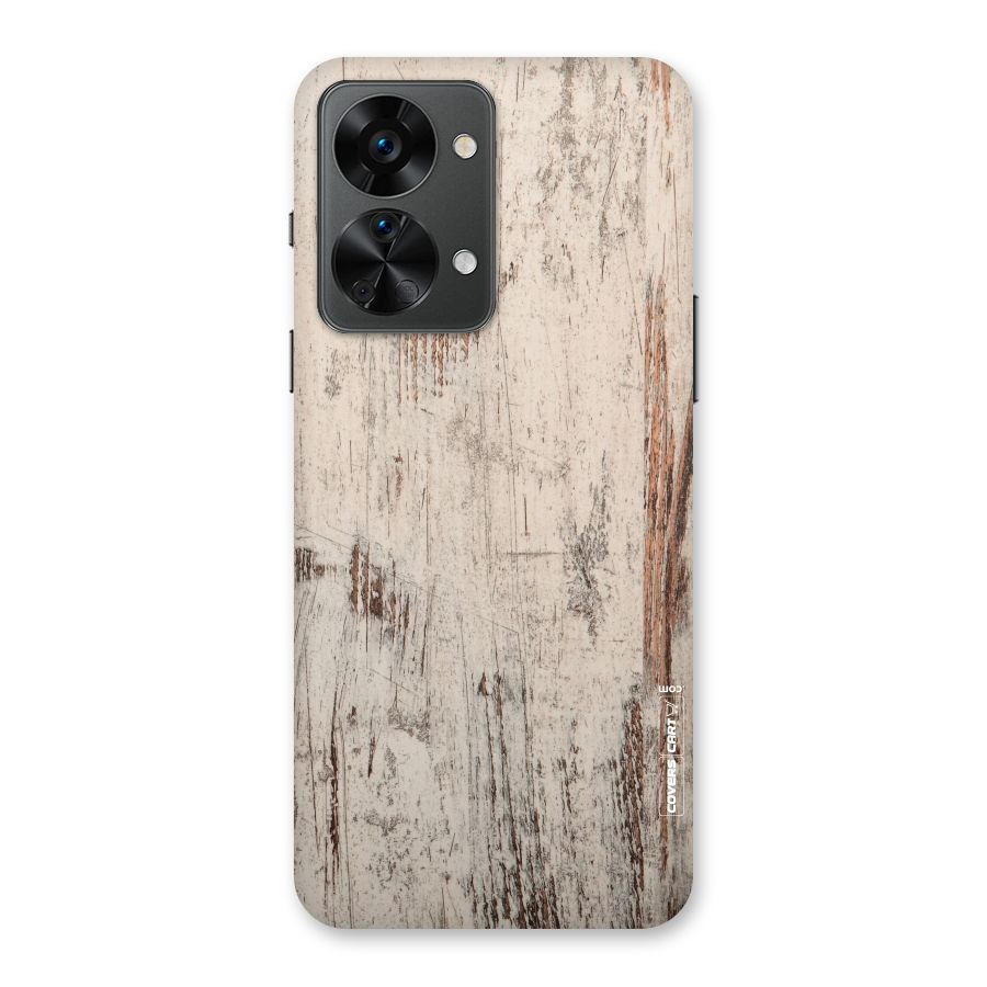 Rugged Wooden Texture Back Case for OnePlus Nord 2T