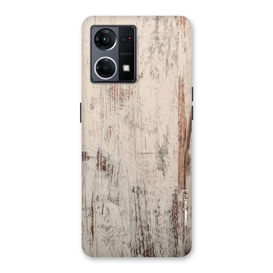 Rugged Wooden Texture Glass Back Case for Oppo F21 Pro 5G