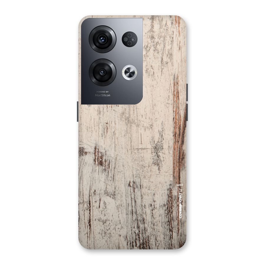 Rugged Wooden Texture Back Case for Oppo Reno8 Pro 5G