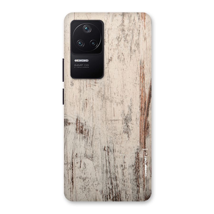 Rugged Wooden Texture Back Case for Poco F4 5G